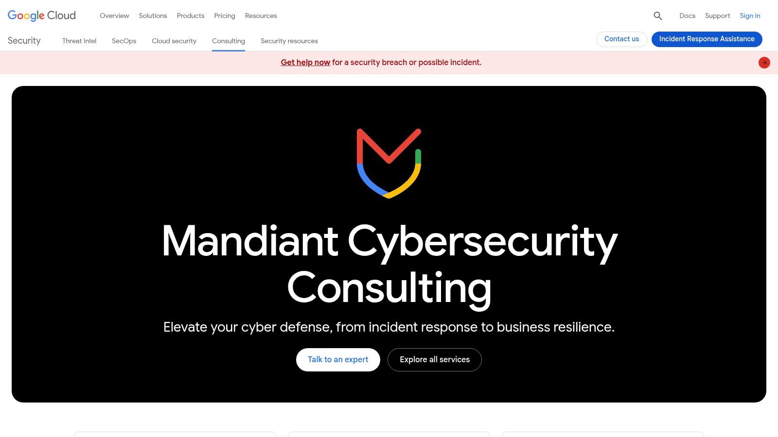 Mandiant Cybersecurity Consulting (part of Google Cloud)