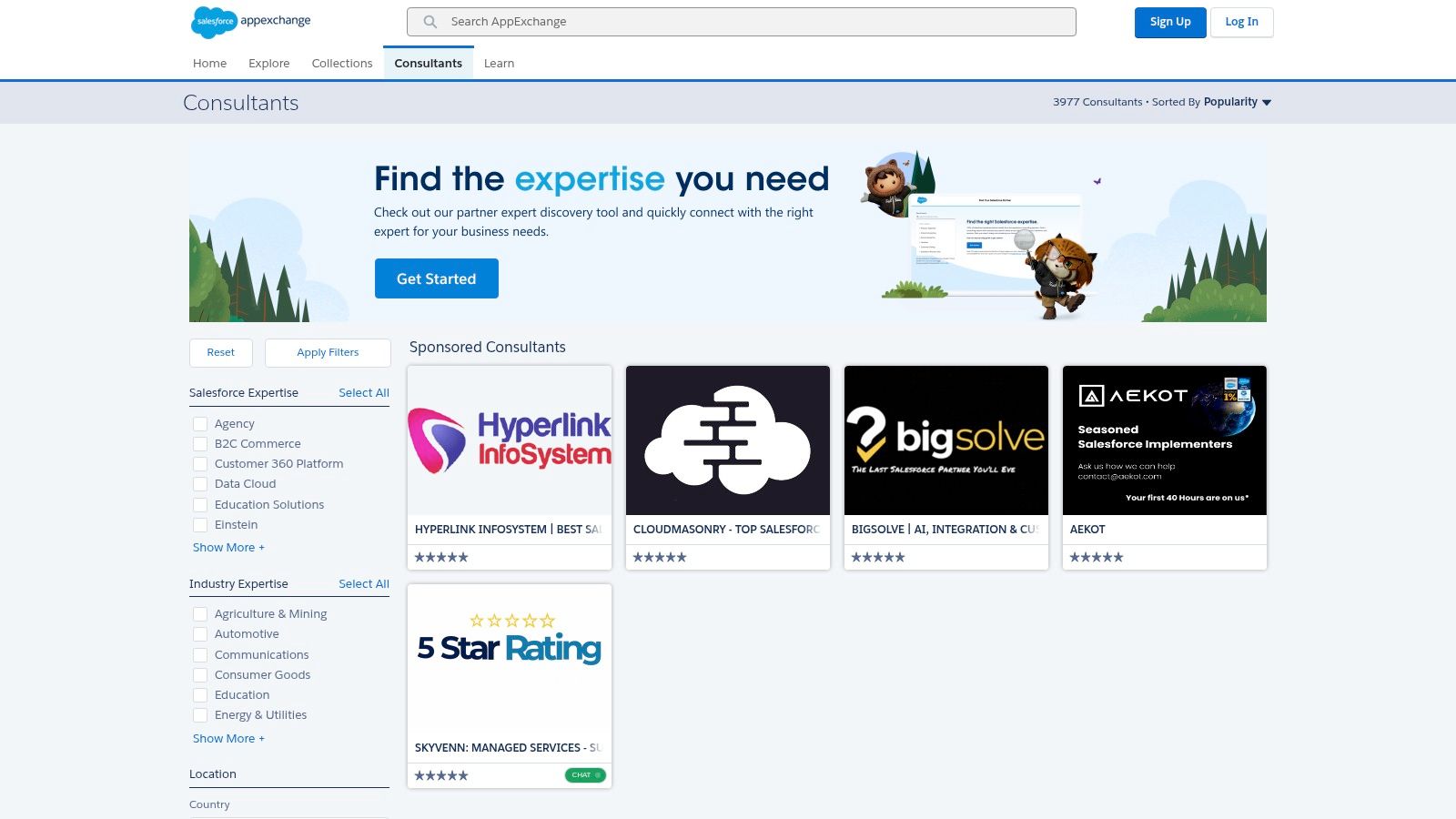 Salesforce AppExchange — Consultants