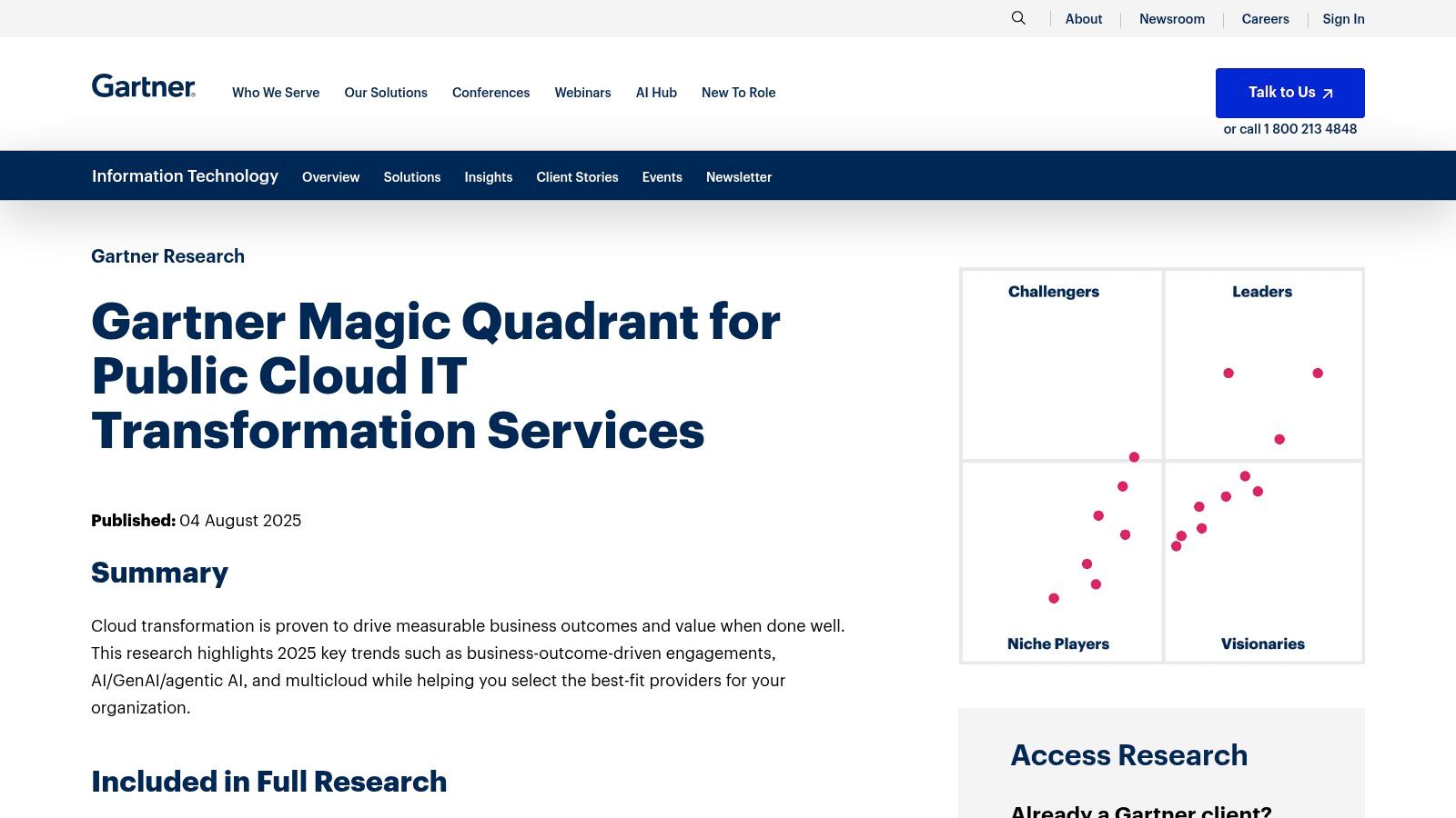 Gartner Magic Quadrant