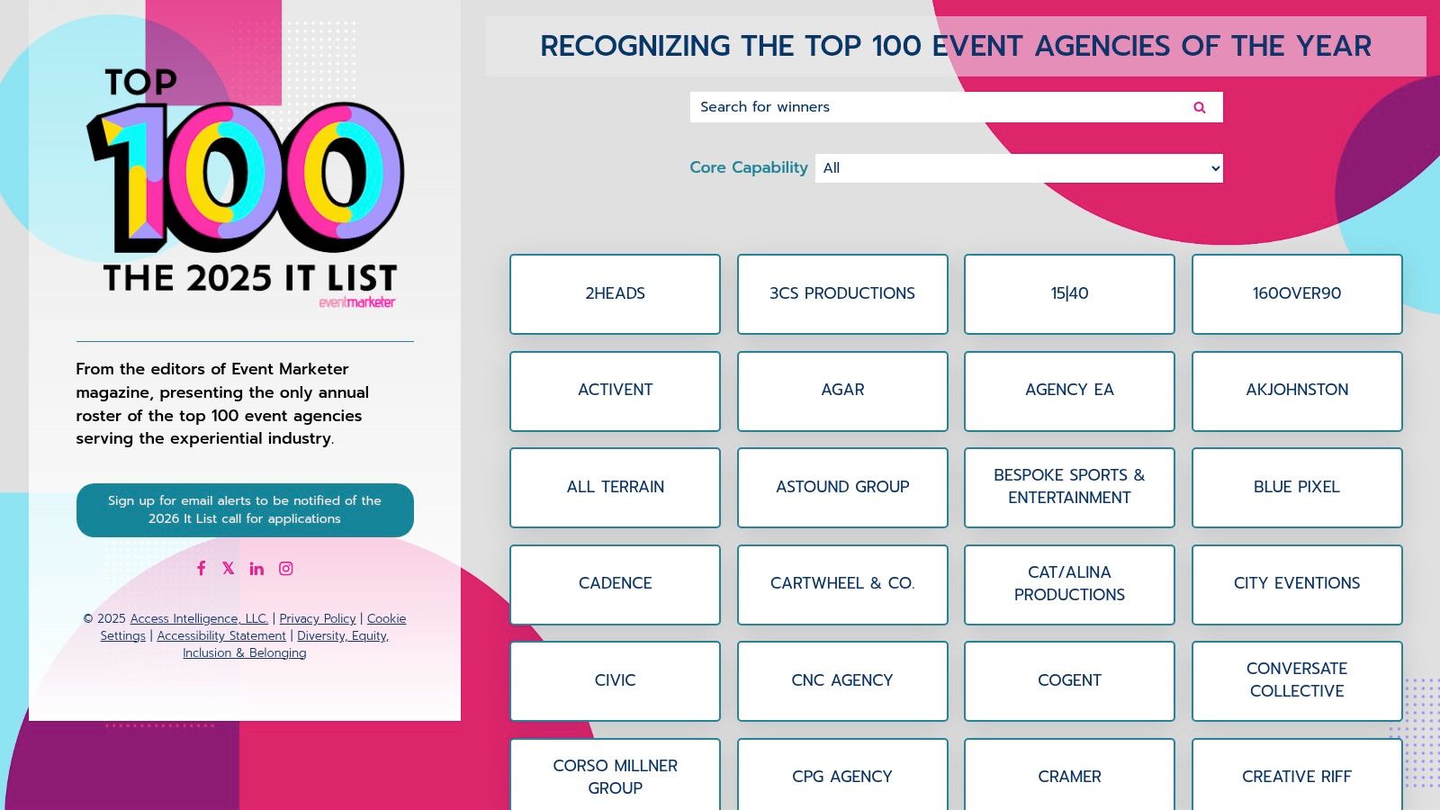 Event Marketer — The It List (Top 100 Experiential Agencies)