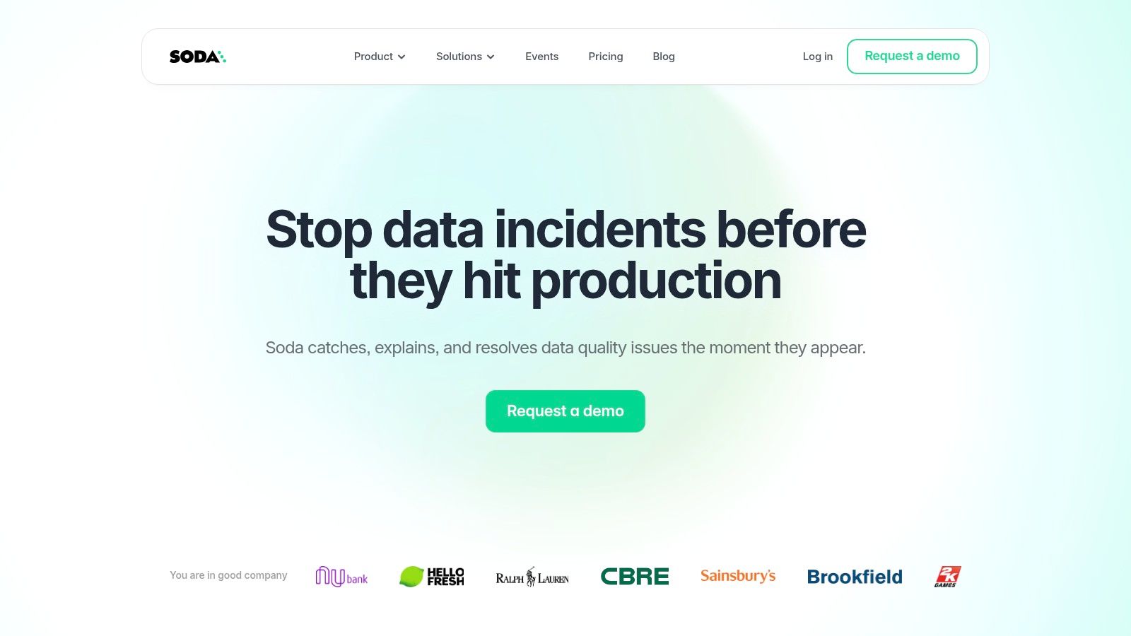 Soda — Data Observability and Data Quality