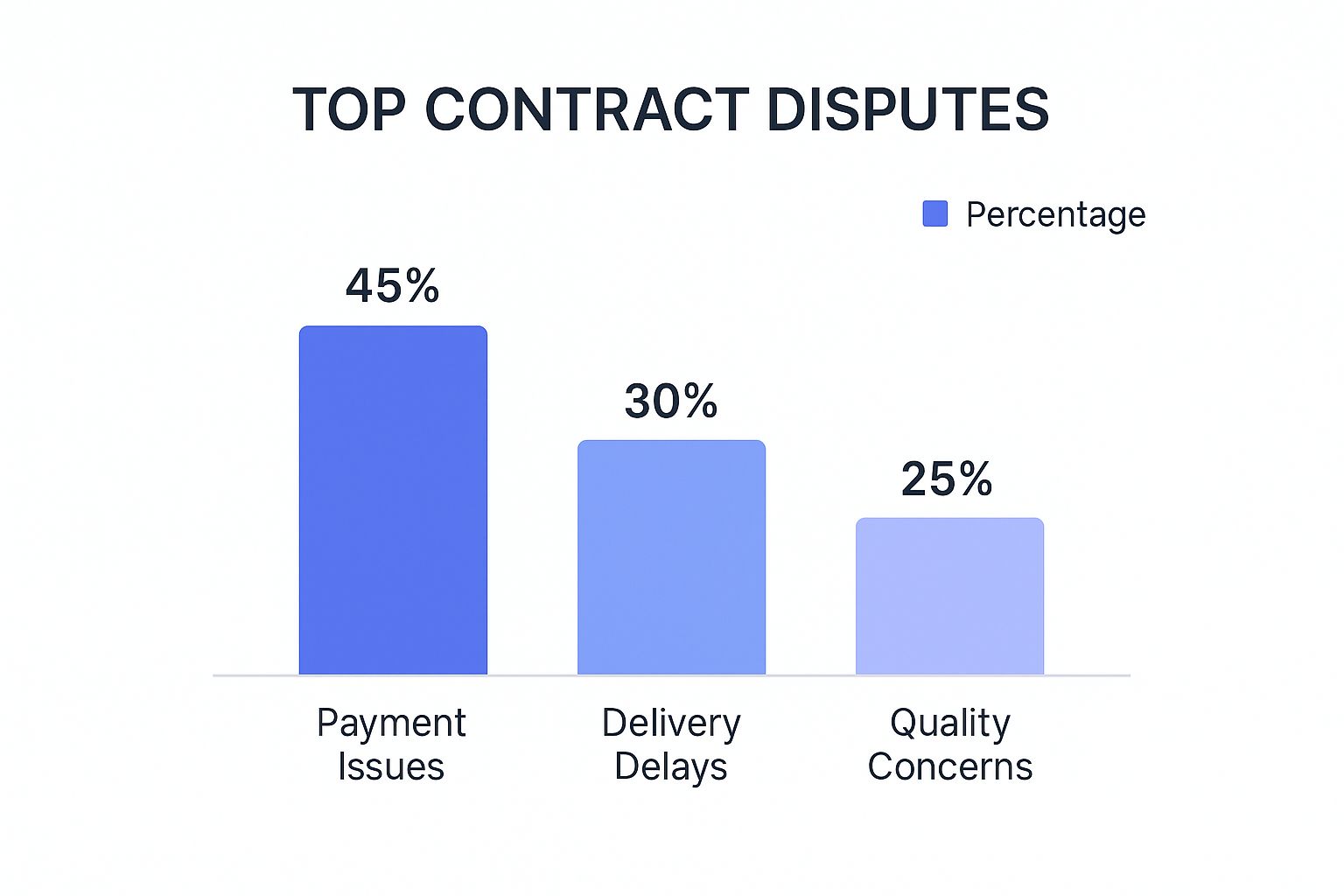 Infographic about contract dispute resolution