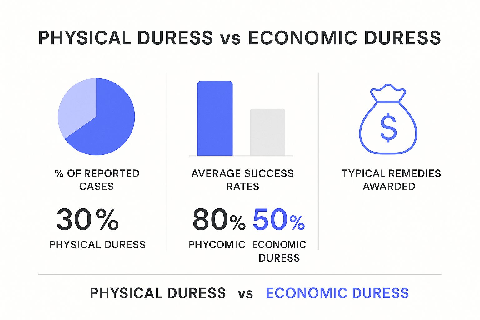 Infographic about duress in contracts