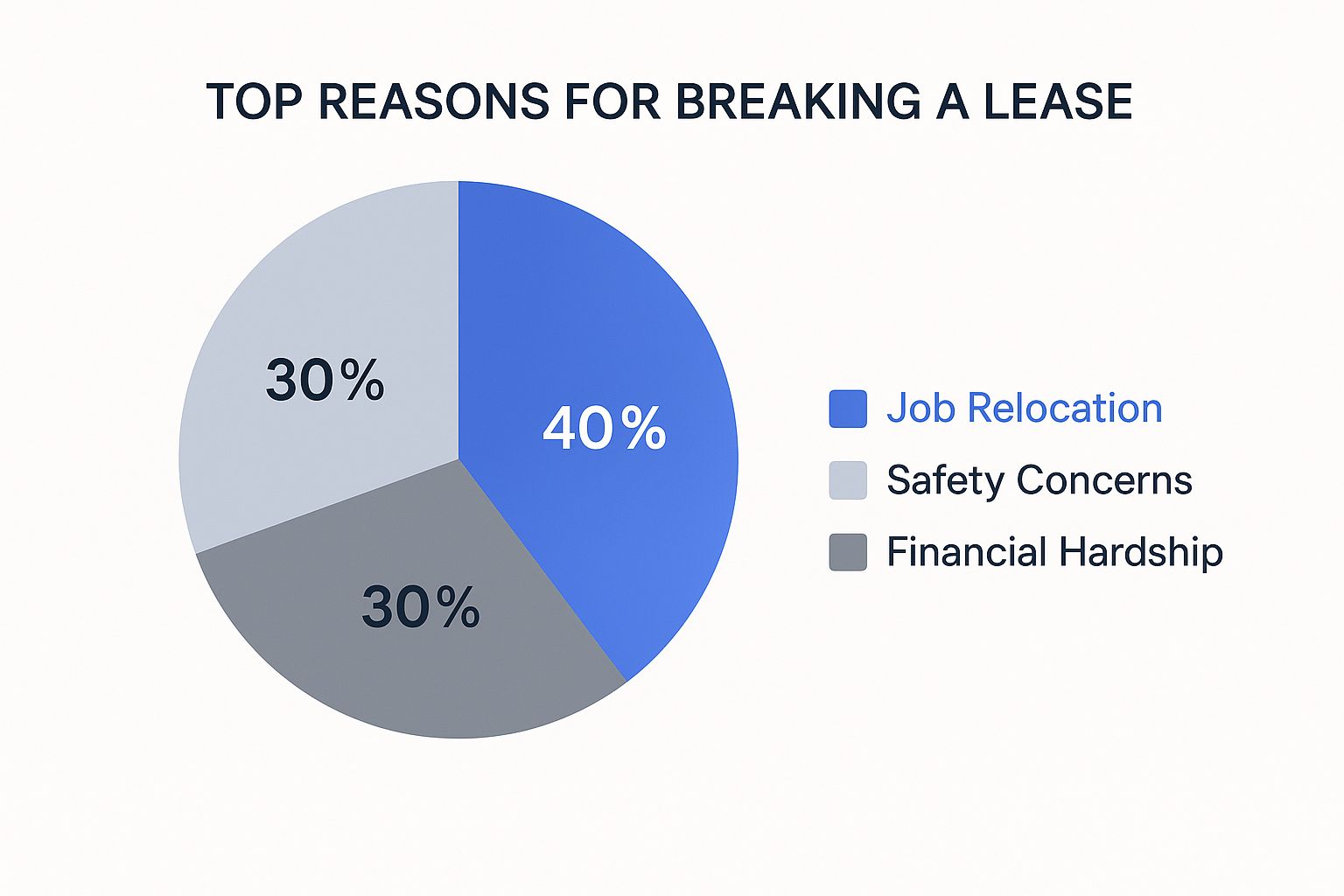 Infographic about how to break a lease