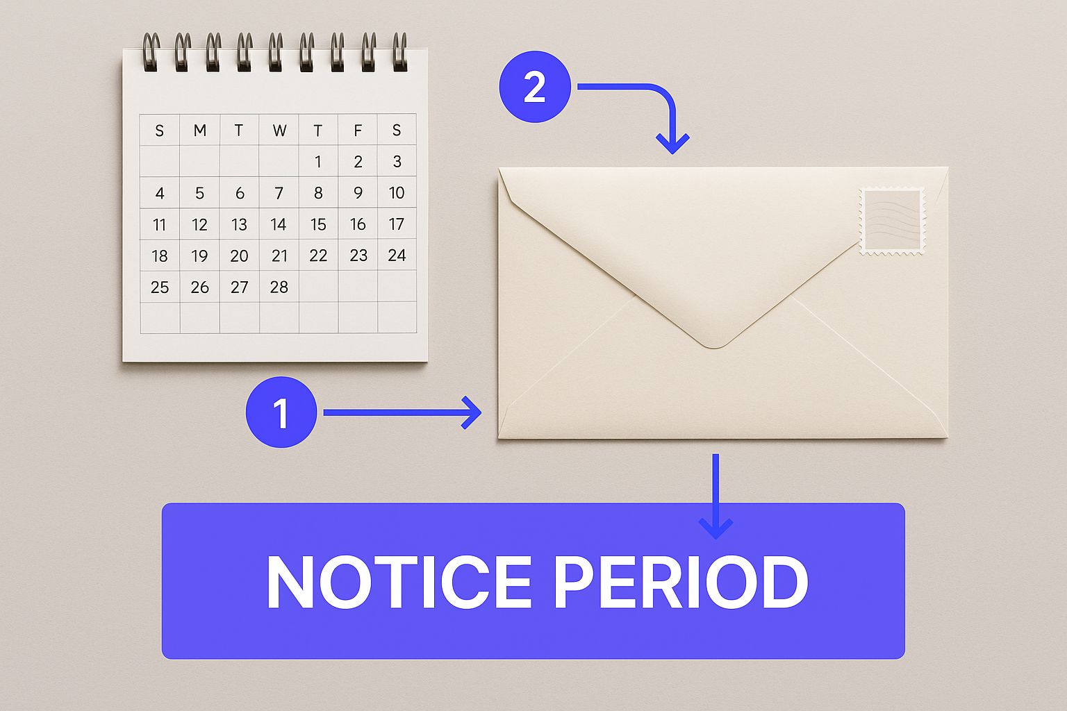 Infographic about cancel a rental contract
