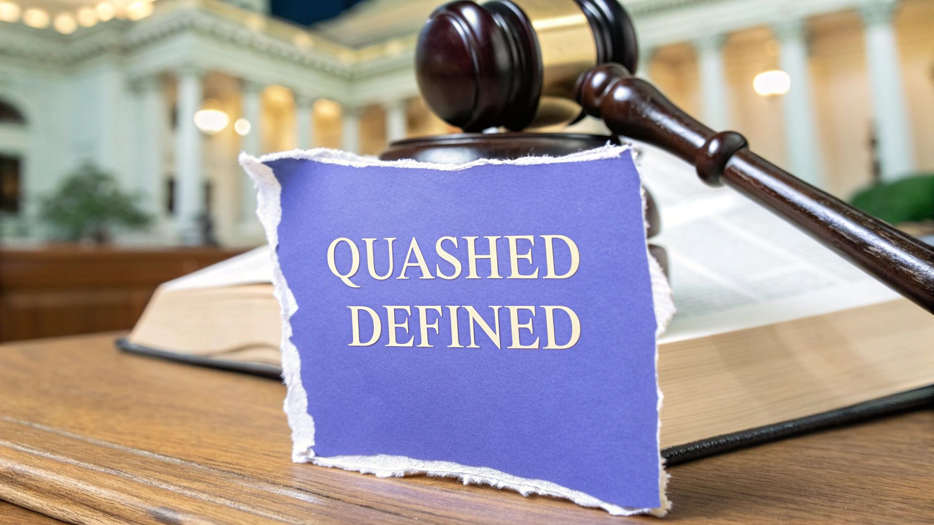 What Does Quashed Mean? | Legal Definition Explained