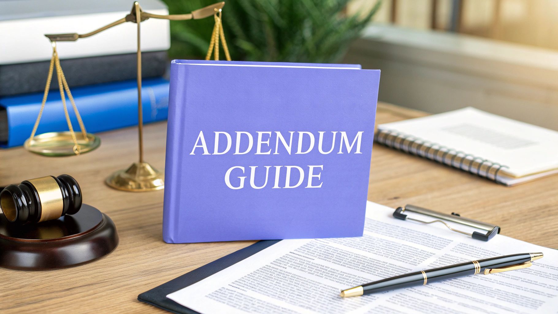 Legal Definition of Addendum A Practical Guide