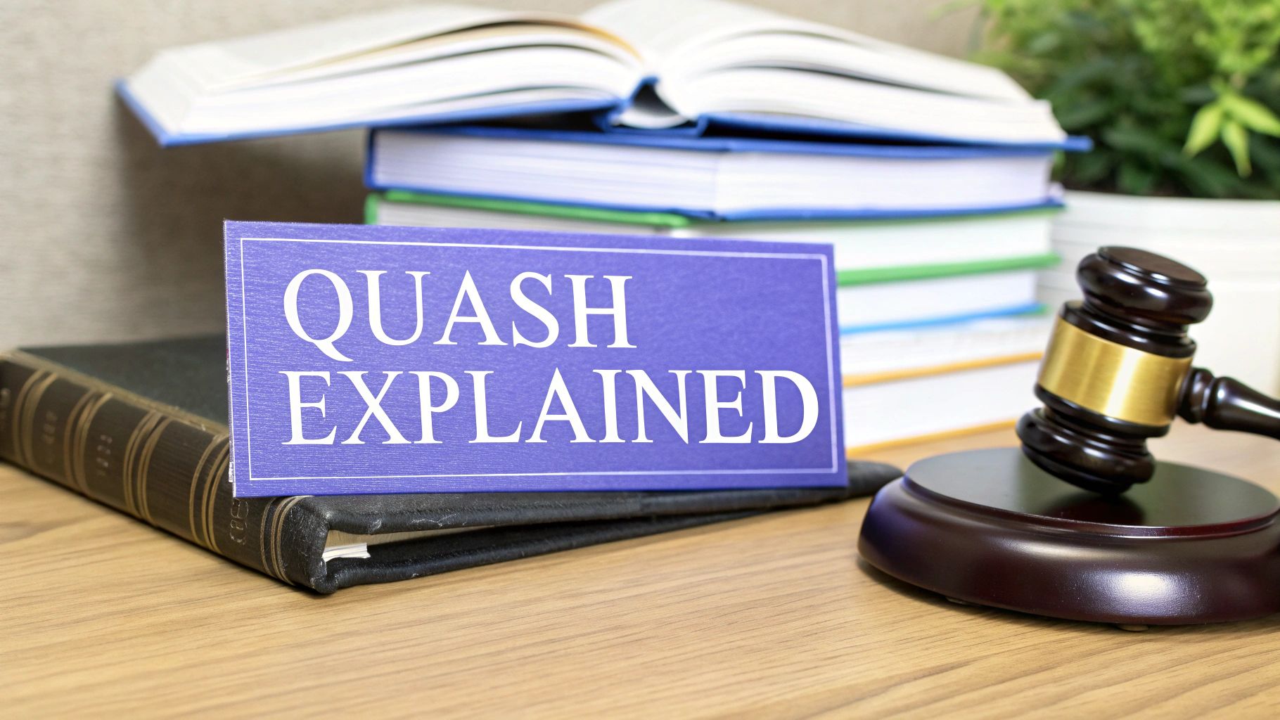 What Does Quash Mean in a Legal Sense
