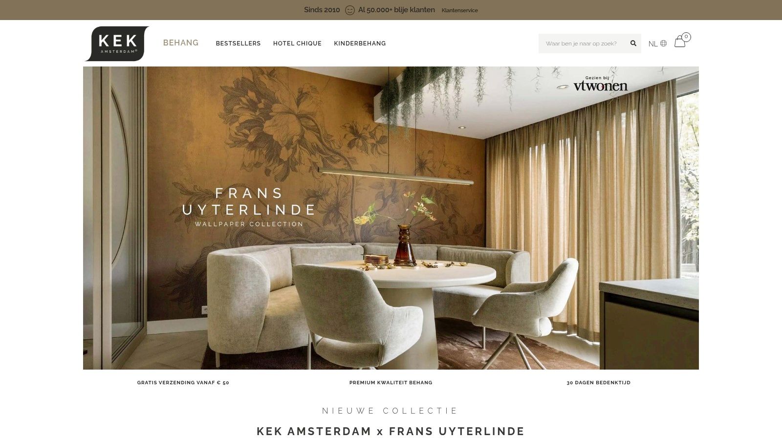 KEK Amsterdam kinderkamer behang