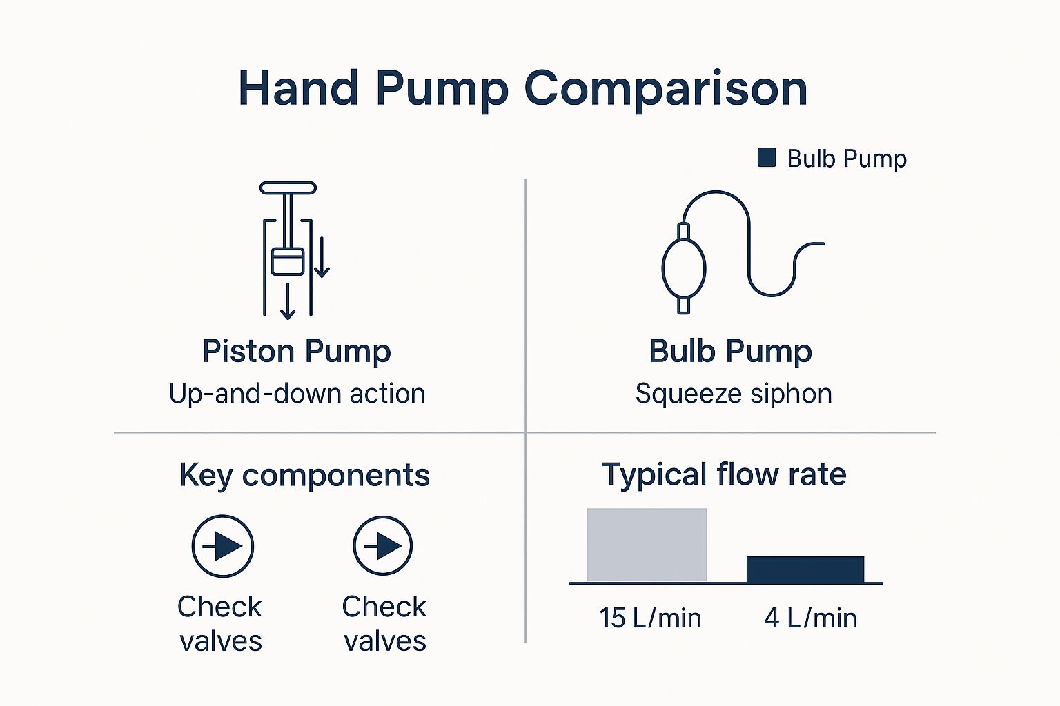 Infographic about hand pump fuel transfer pump