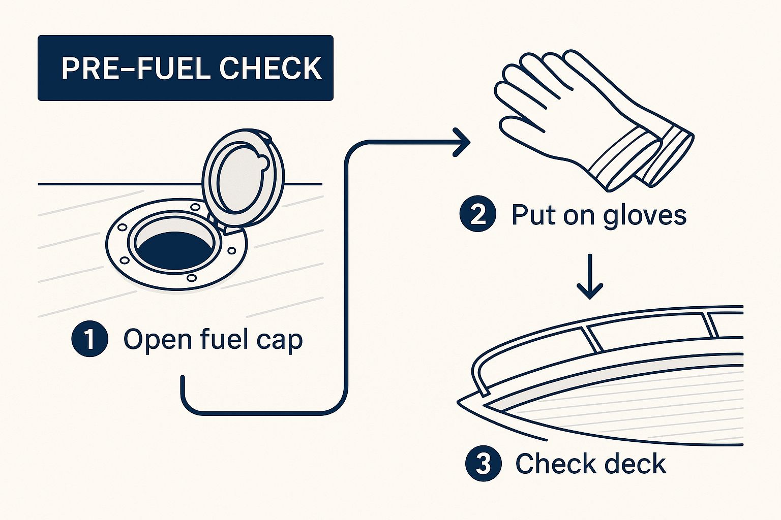 Infographic about boat fueling safety