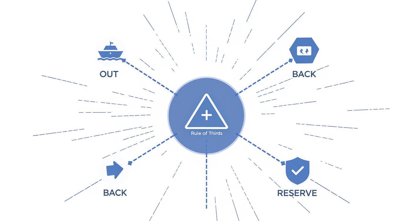 Infographic about portable gas containers for boats