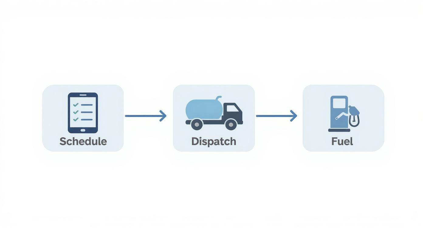 Infographic about boat gas delivery