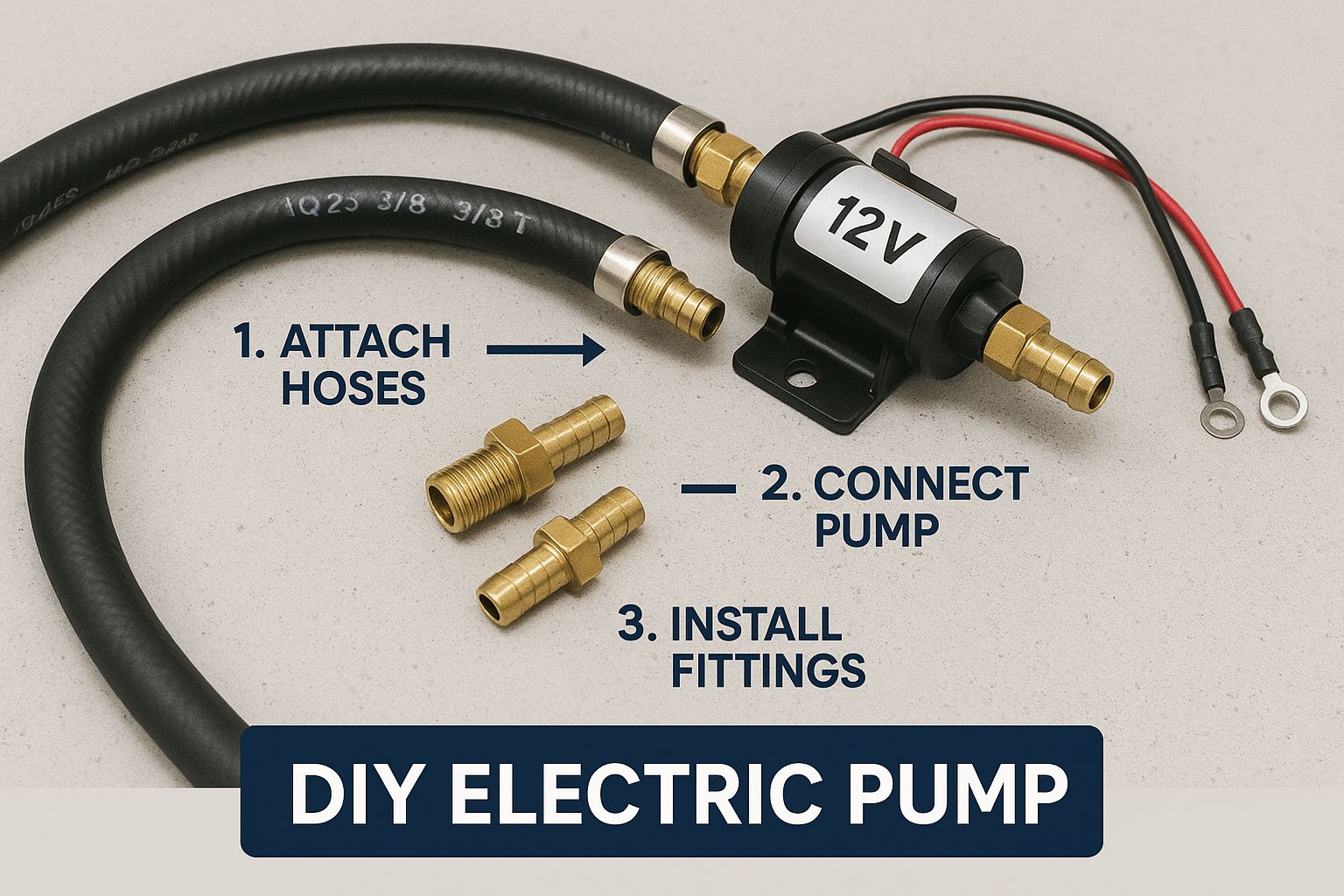 Infographic about how to drain a boat gas tank
