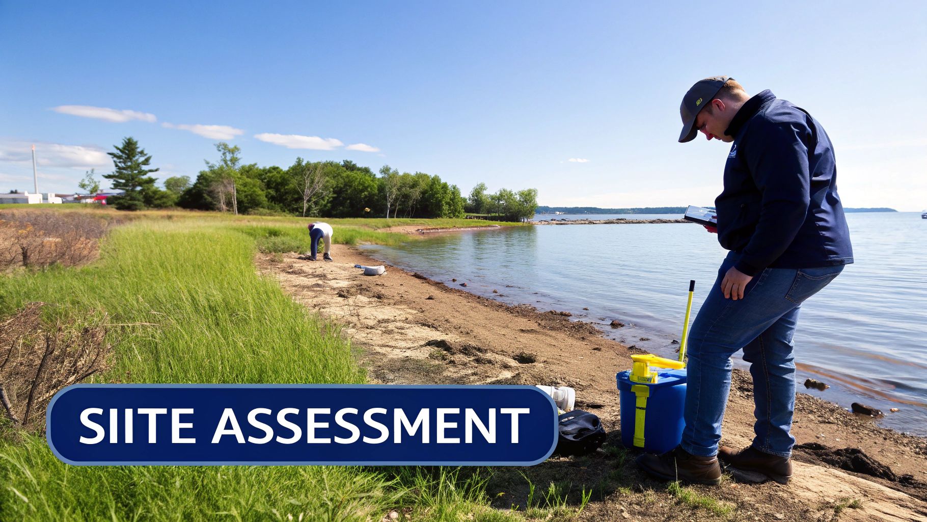 A well-organized spill response kit with absorbent pads, booms, and protective gear.