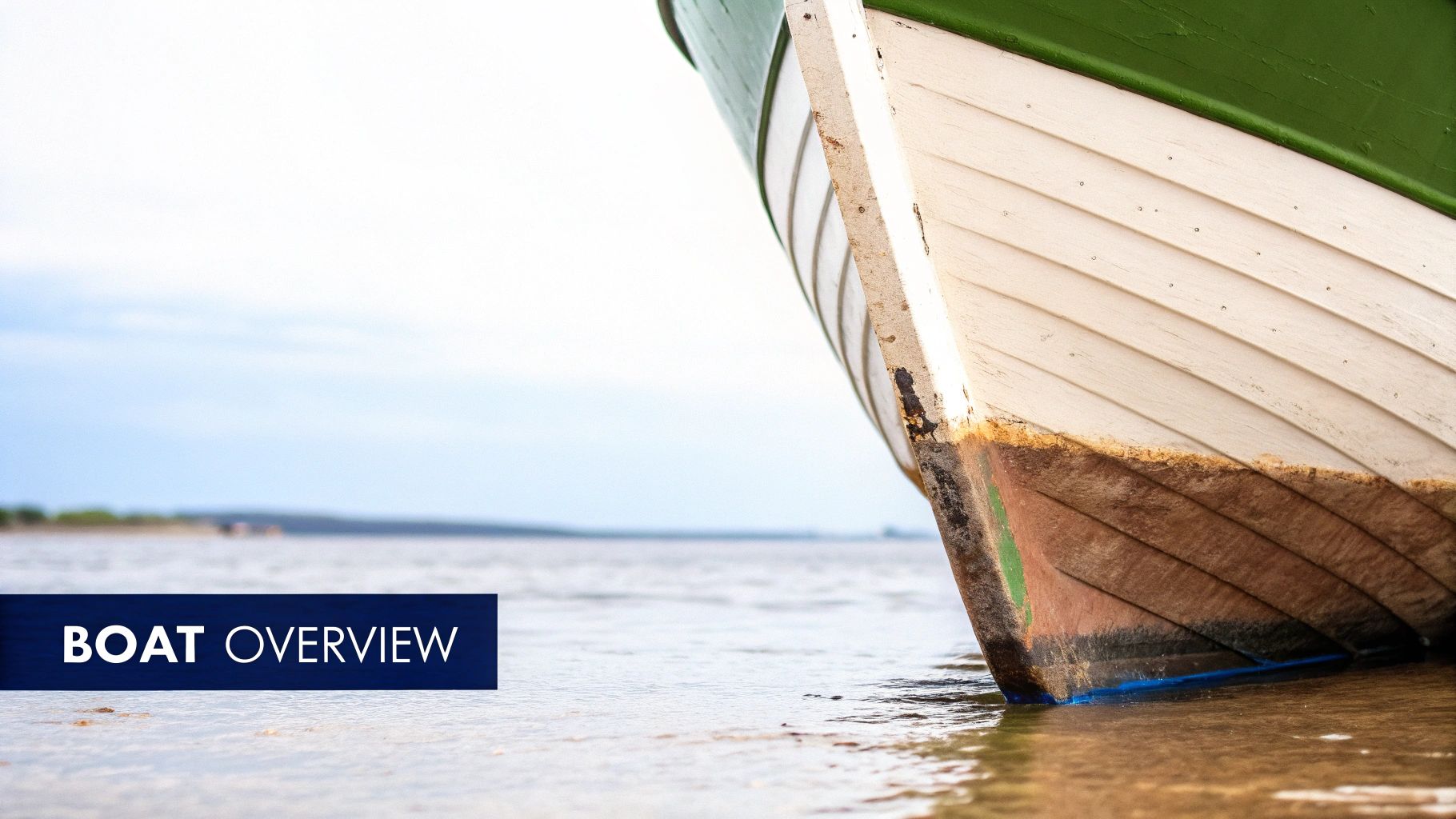 Boater applying bottom paint