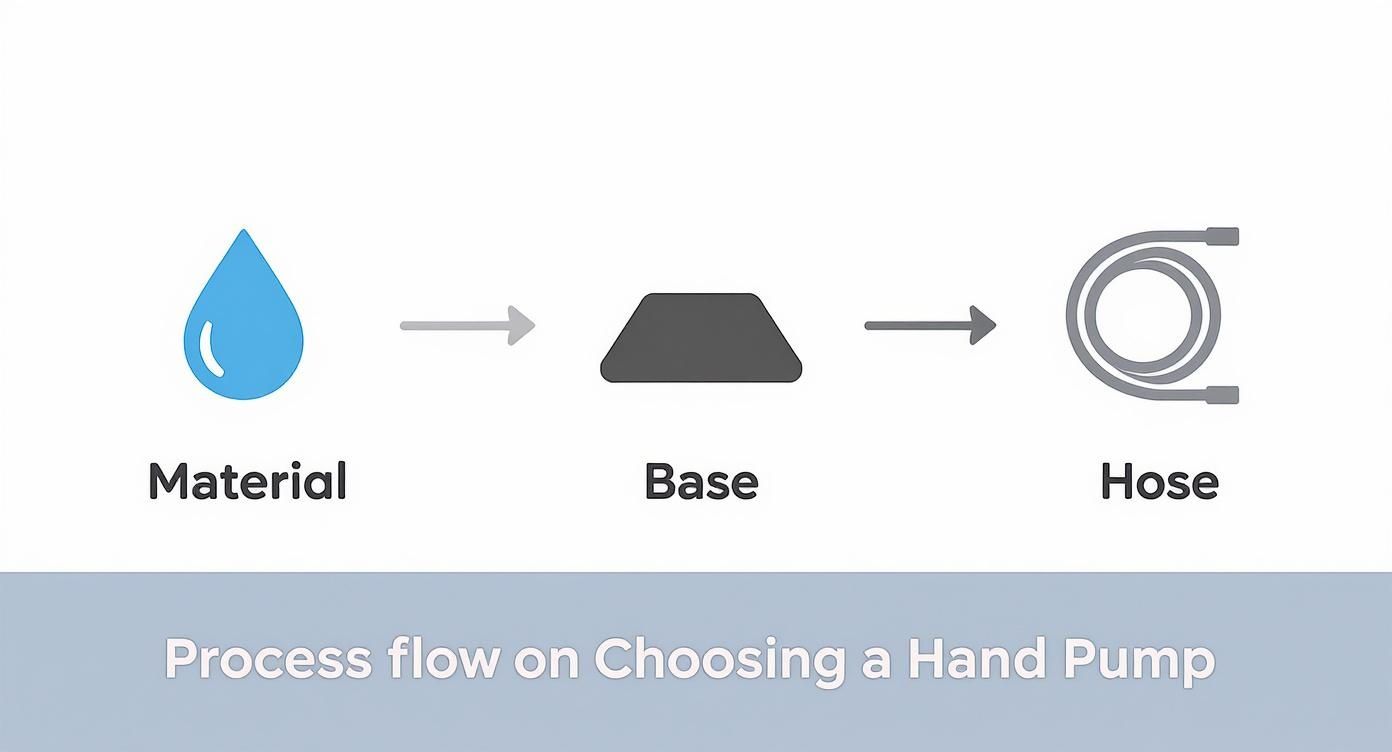 Infographic about hand pump gas can