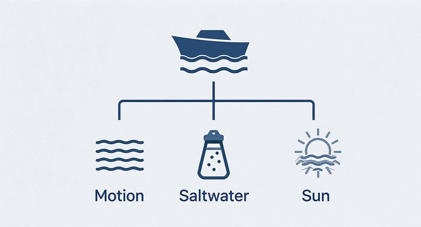 Infographic about marine fuel cans