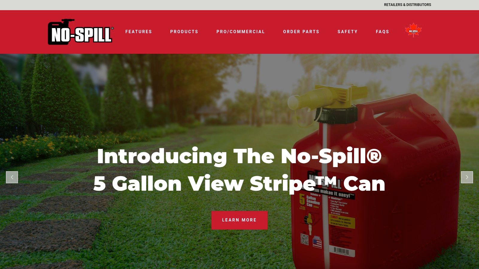 No-Spill 1450 5-Gallon Gas Can