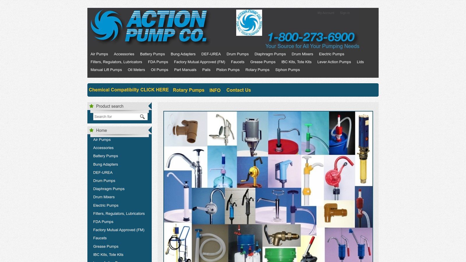 Action Pump RP-90P Rotary Hand Pump