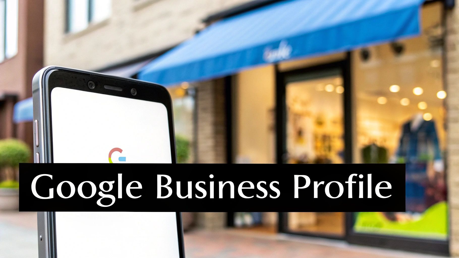 A person leaving a positive review on a smartphone