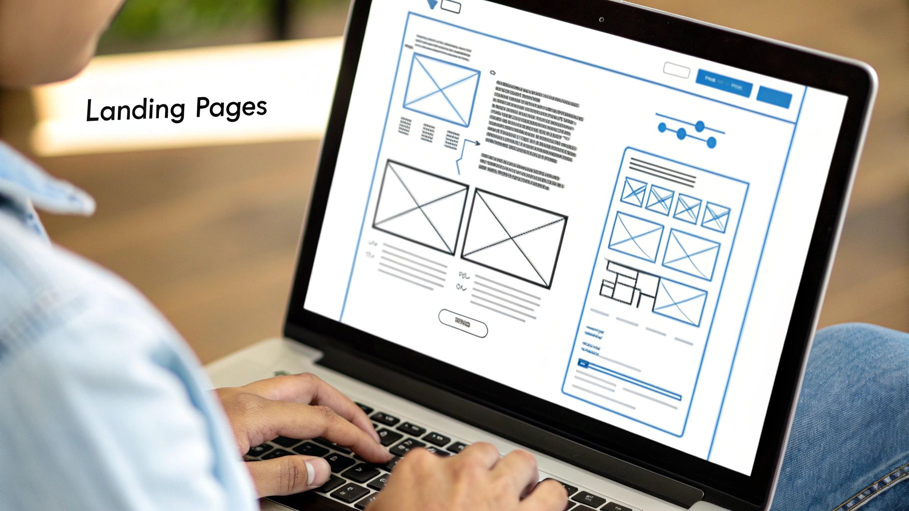 An illustration showing a website with dedicated pages for different appliance repair services like refrigerators, washing machines, and ovens, highlighting a targeted SEO strategy.