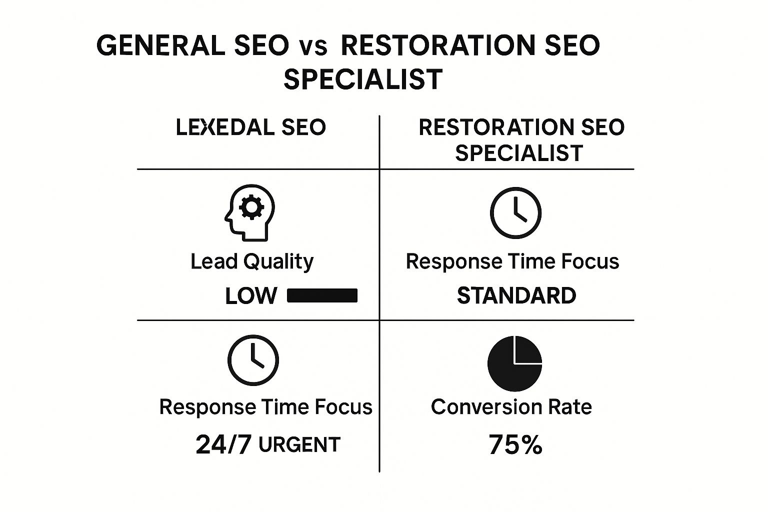 Infographic about restoration seo company