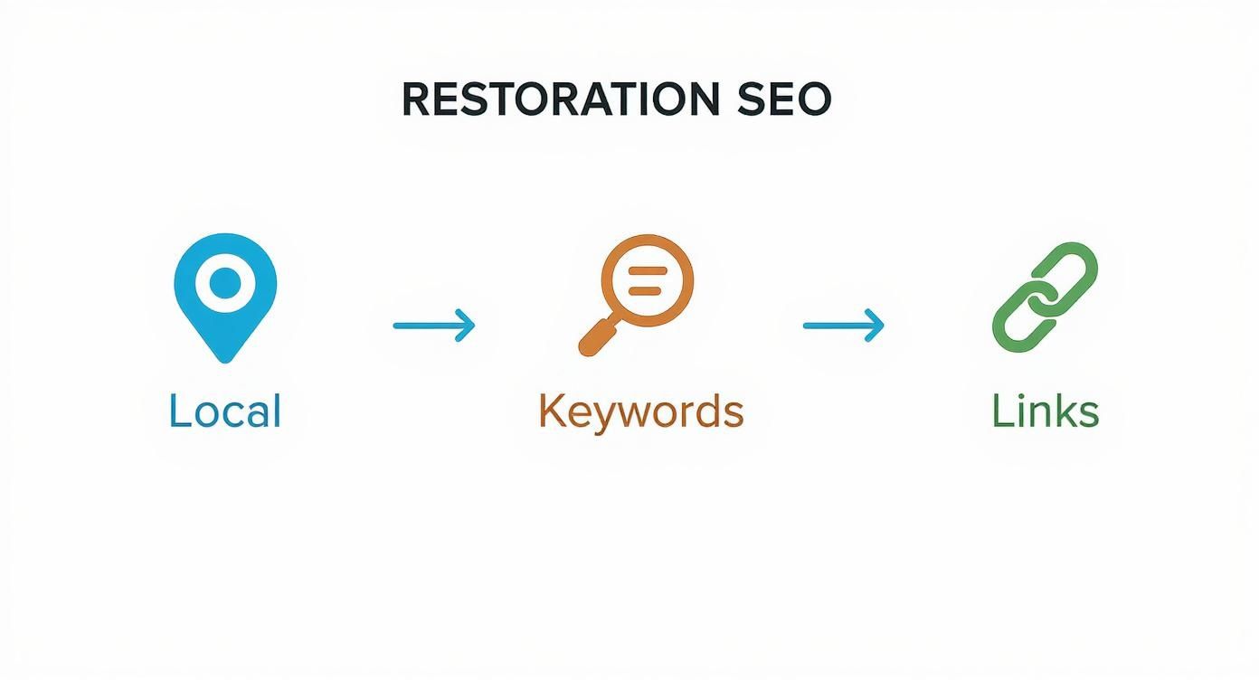 Infographic about seo for restoration companies