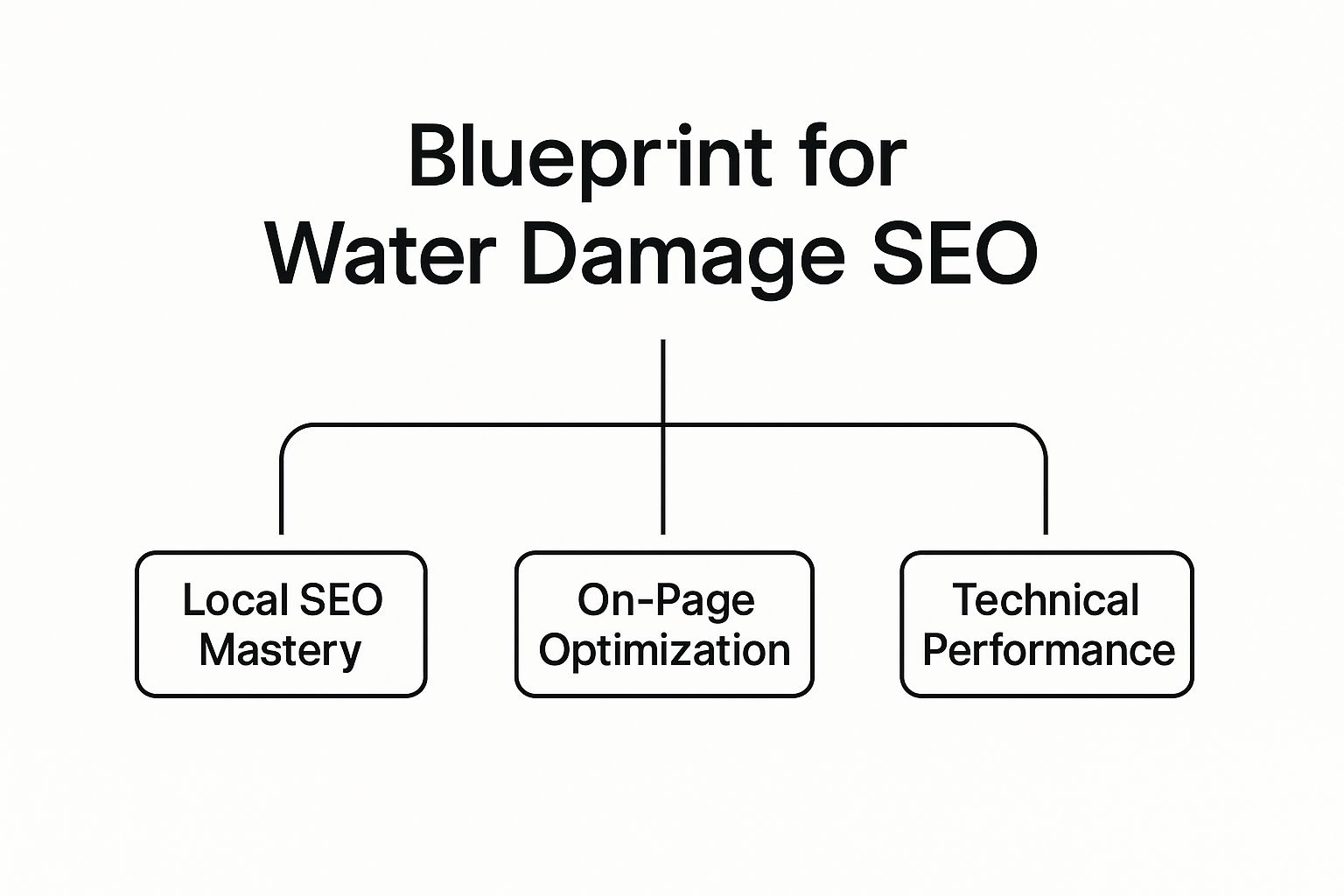 Infographic about water damage seo services