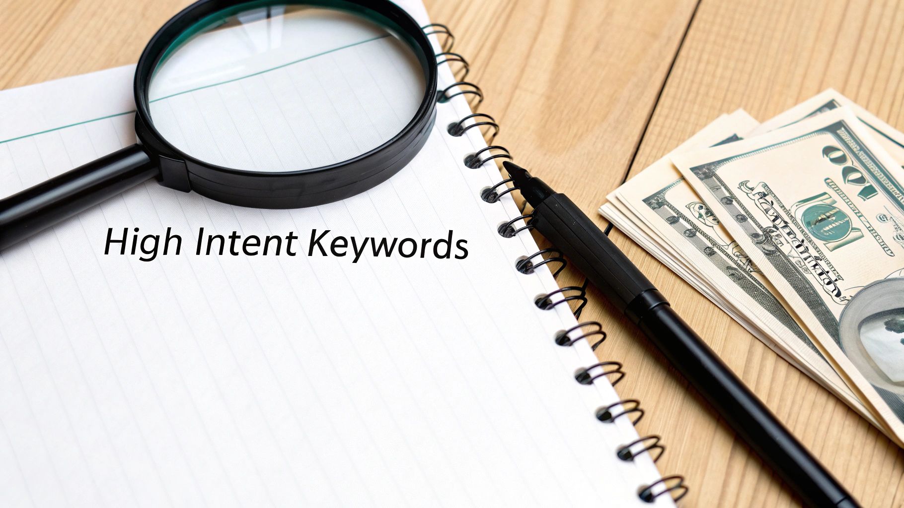 A person searching on their phone for junk car removal services, representing keyword research for SEO.