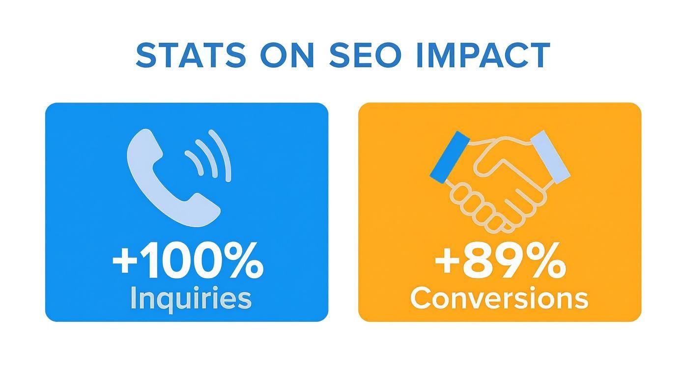 Infographic about local seo for appliance repair