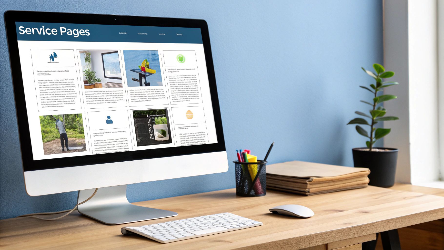 Service-Specific Landing Page Creation