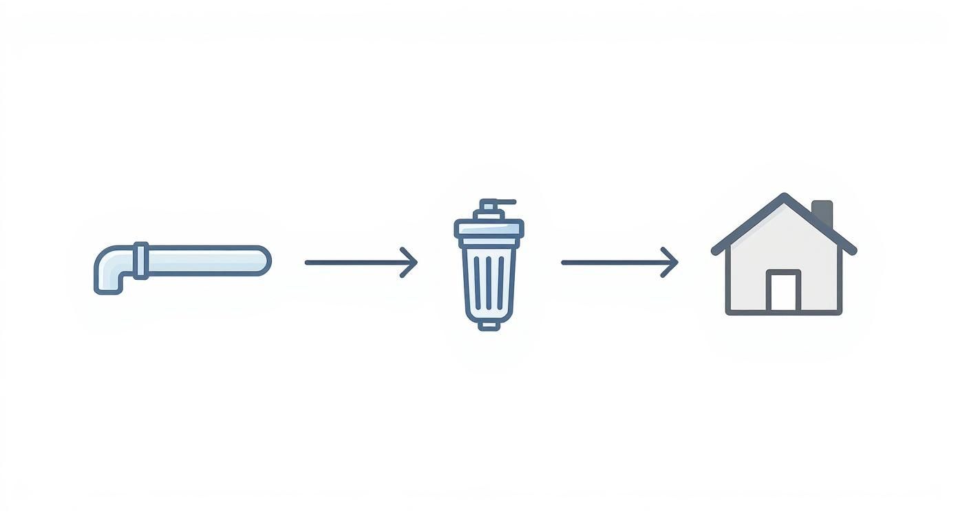 Infographic about whole house water filter system australia