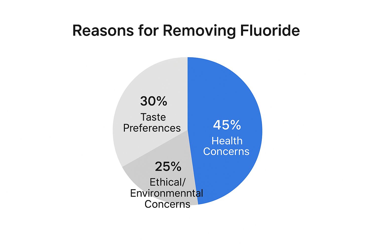 Infographic about how to remove fluoride from water