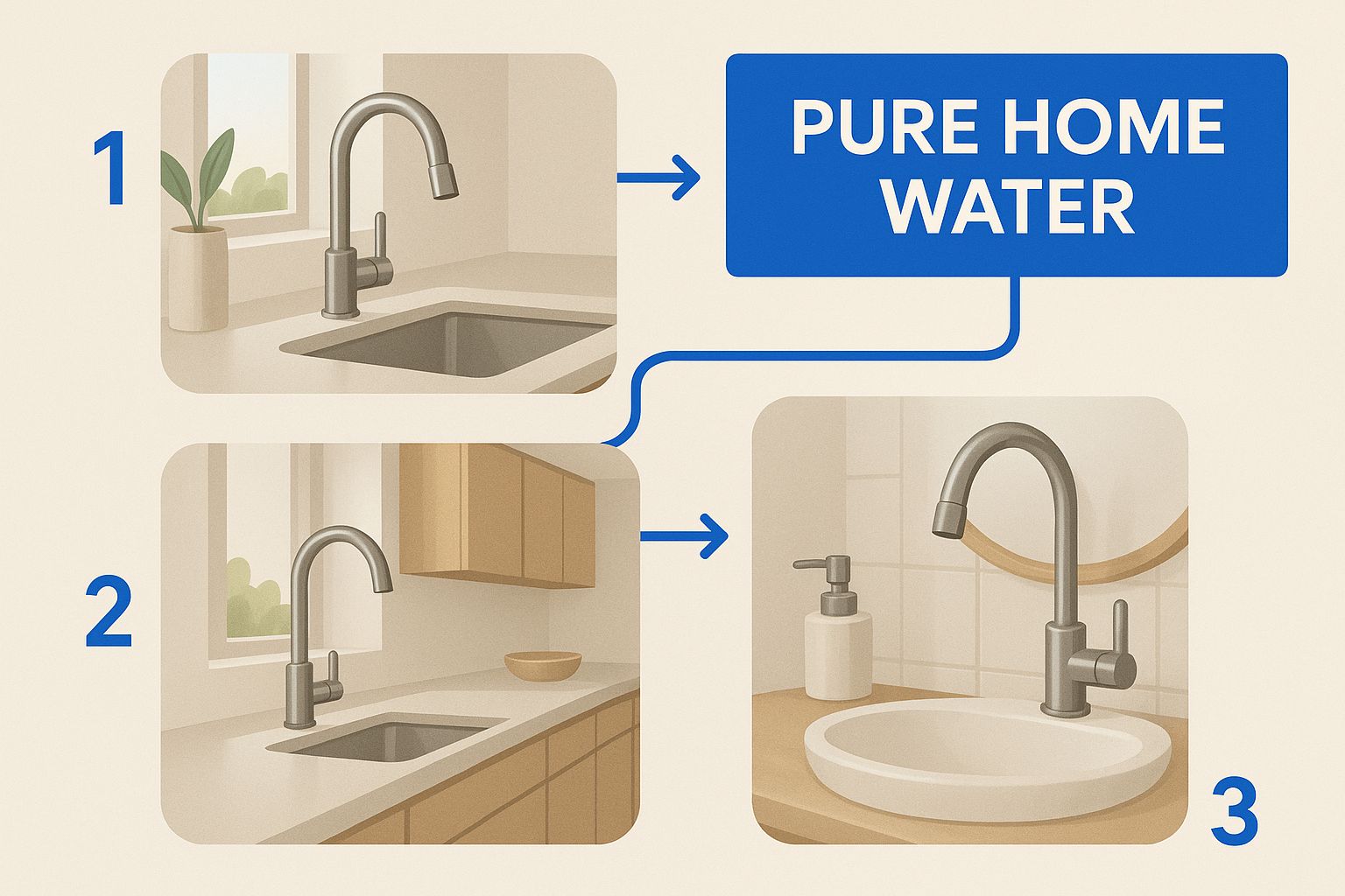 Infographic about whole house water filtration system