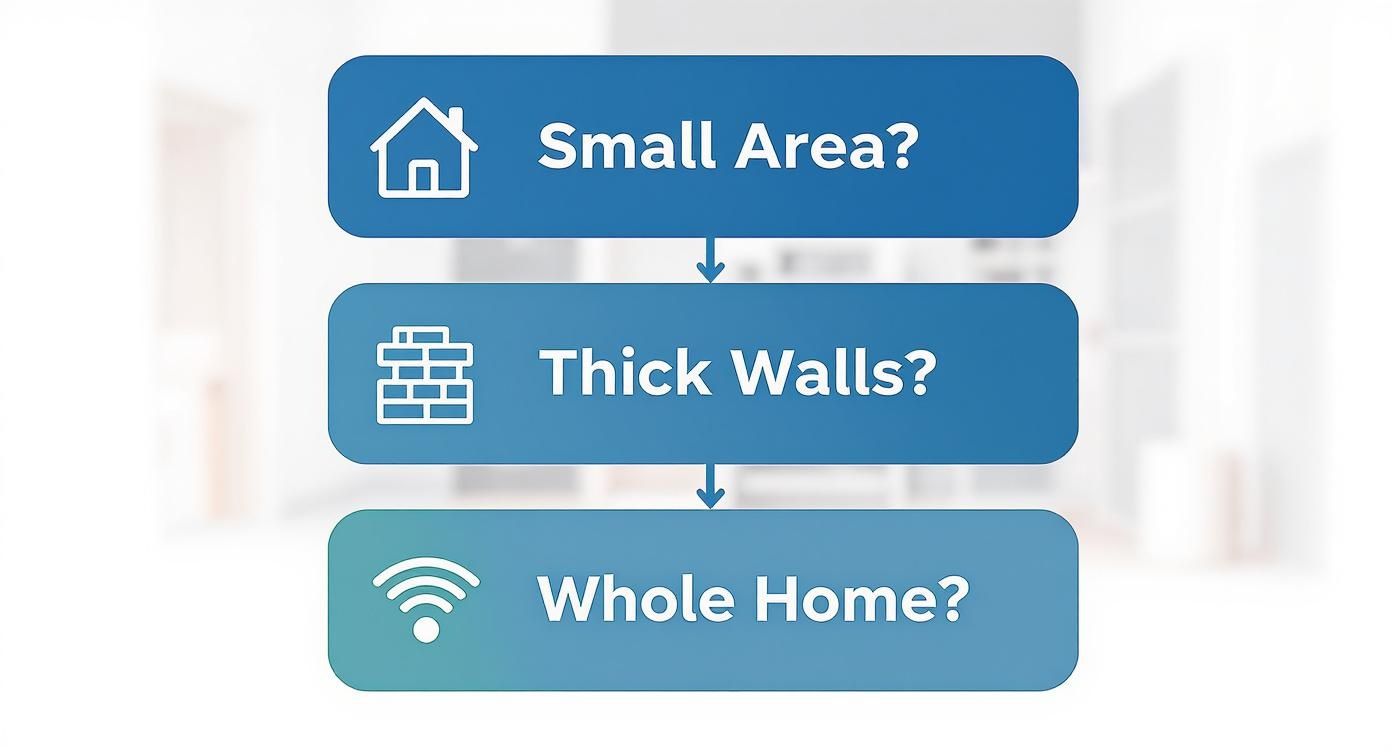 Infographic about booster for wifi internet