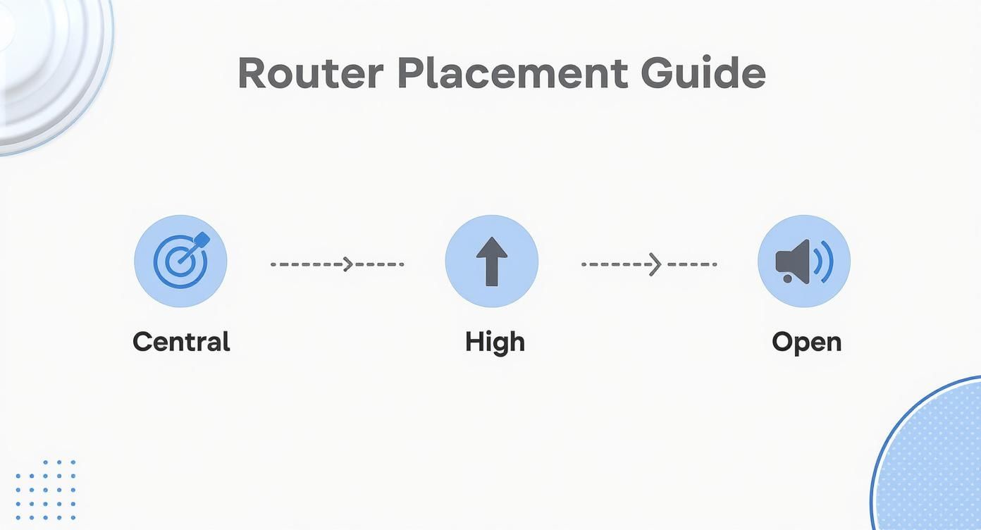 Infographic about how to improve wifi coverage