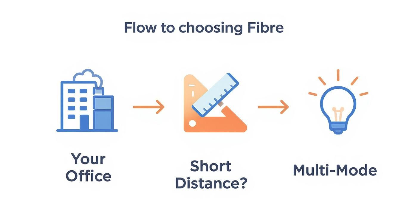 Infographic about optical fibre cable
