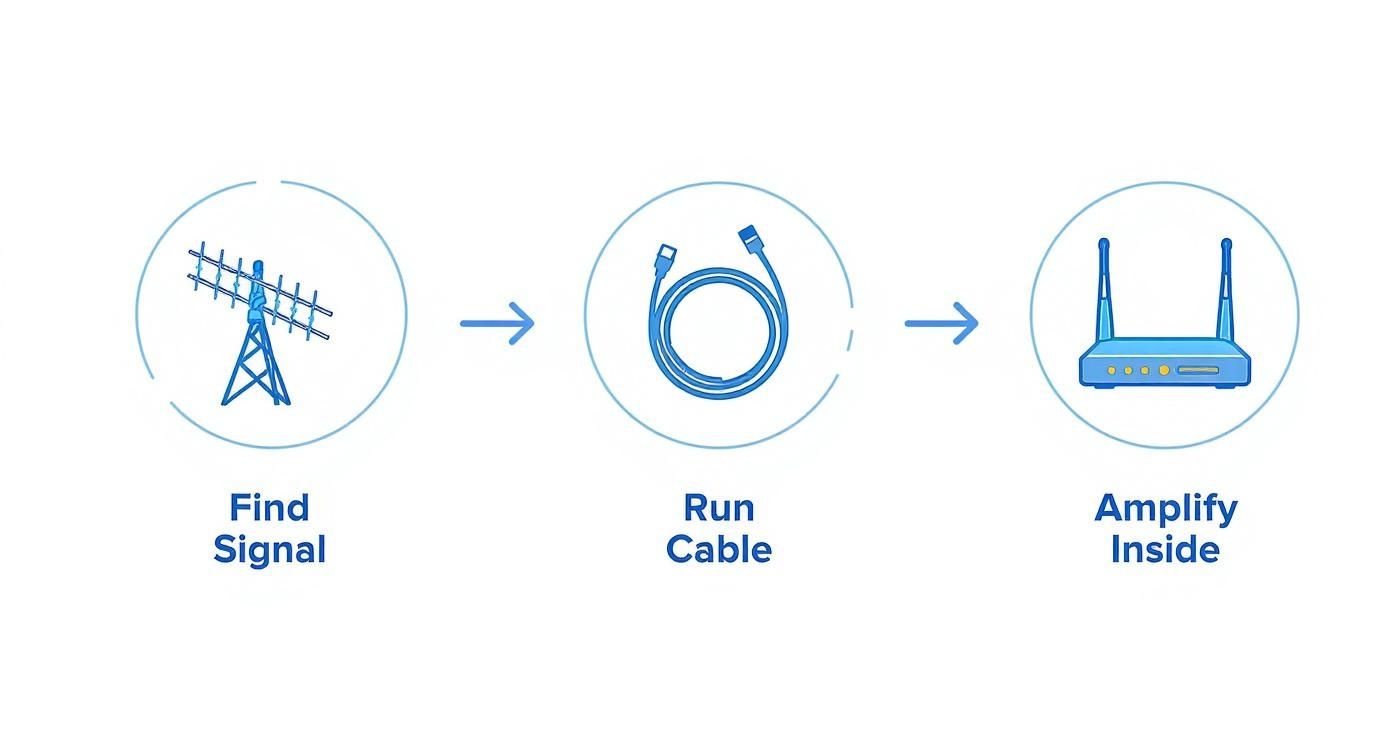 Infographic about enhance mobile signal at home