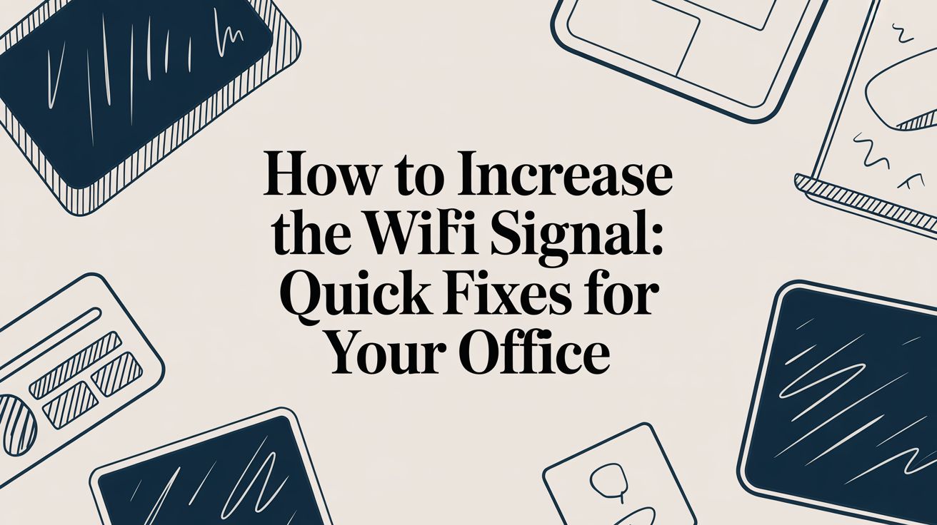how to increase the wifi signal: Quick fixes for your office