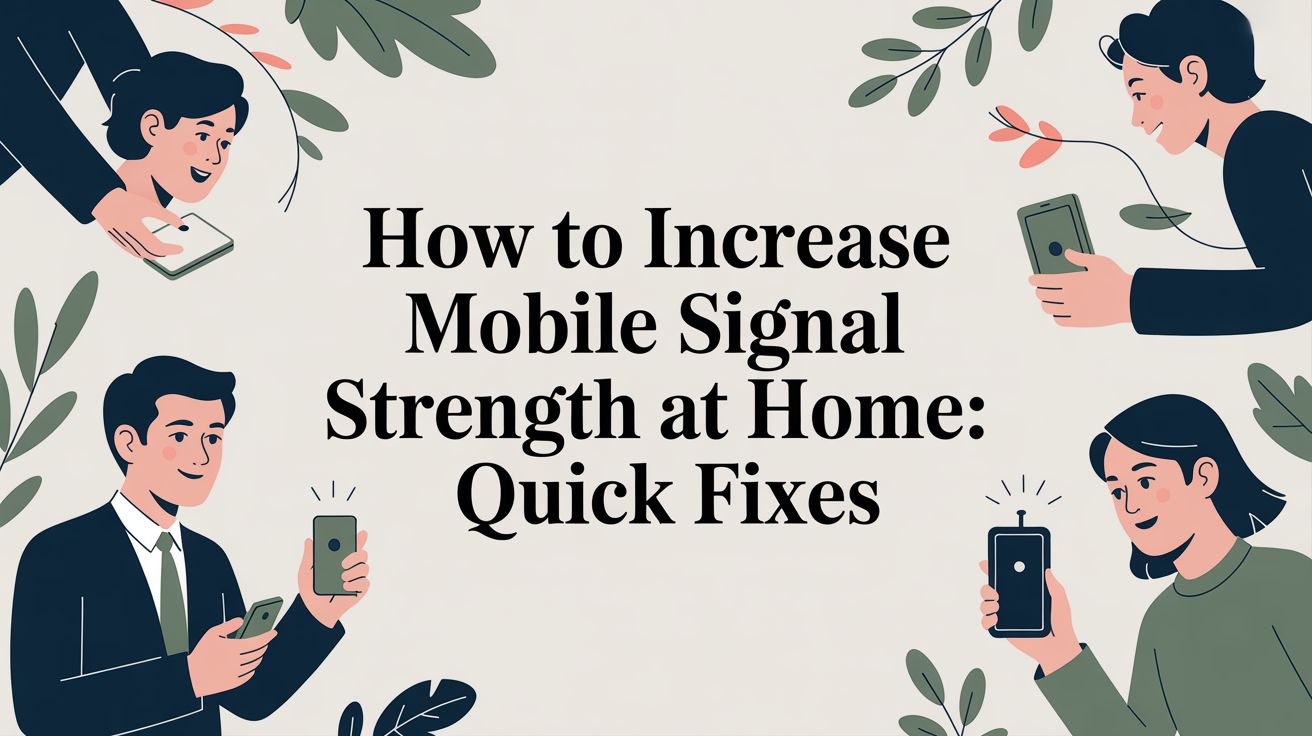 How to Increase Mobile Signal Strength at Home: Quick Fixes
