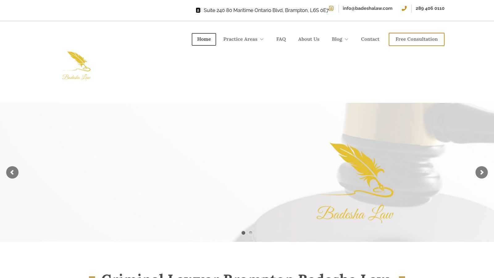 Badesha Law: Your Local Brampton Criminal Defence Specialist