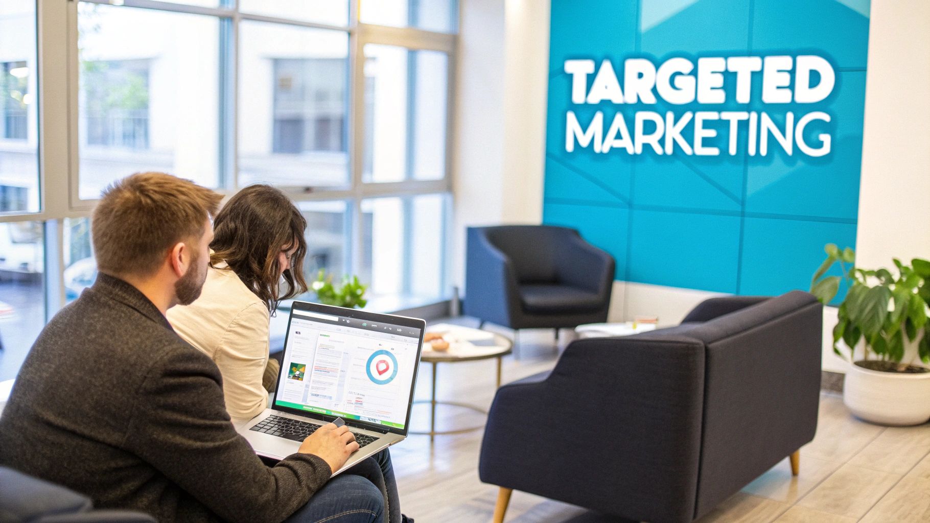 A diverse group of illustrated people icons representing different customer segments.