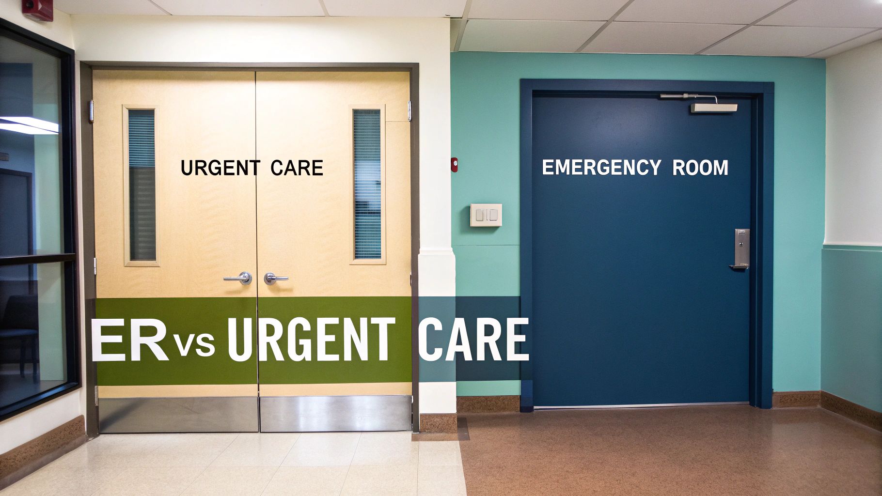 Urgent Care vs Emergency Room Your Definitive Guide Carter's WalkIn