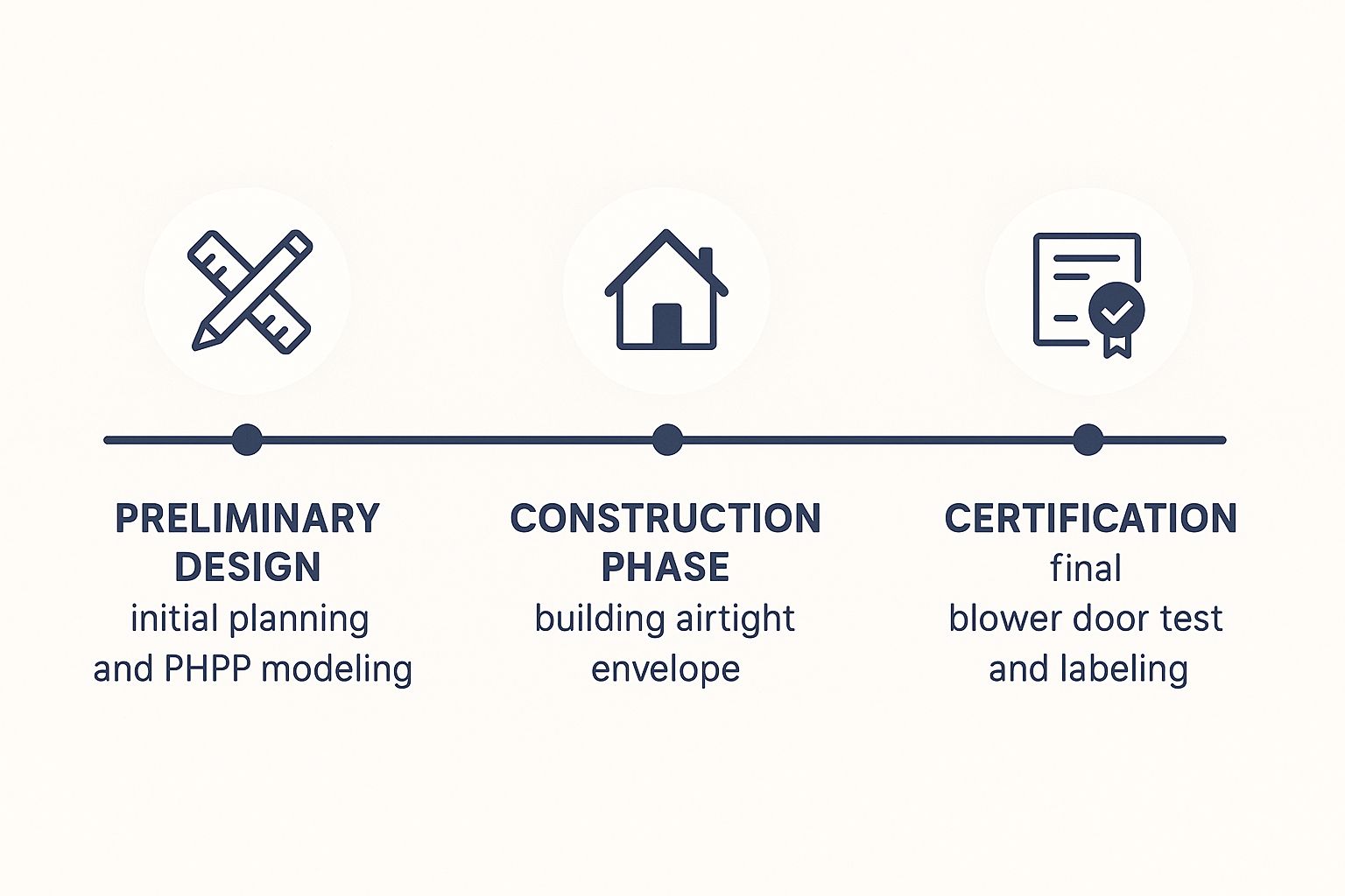 Infographic about passive house certification