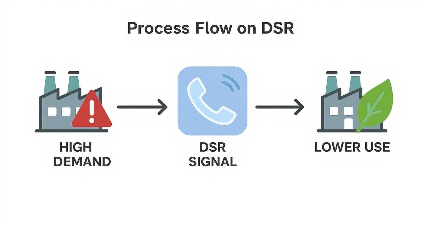 Infographic about what is demand side response
