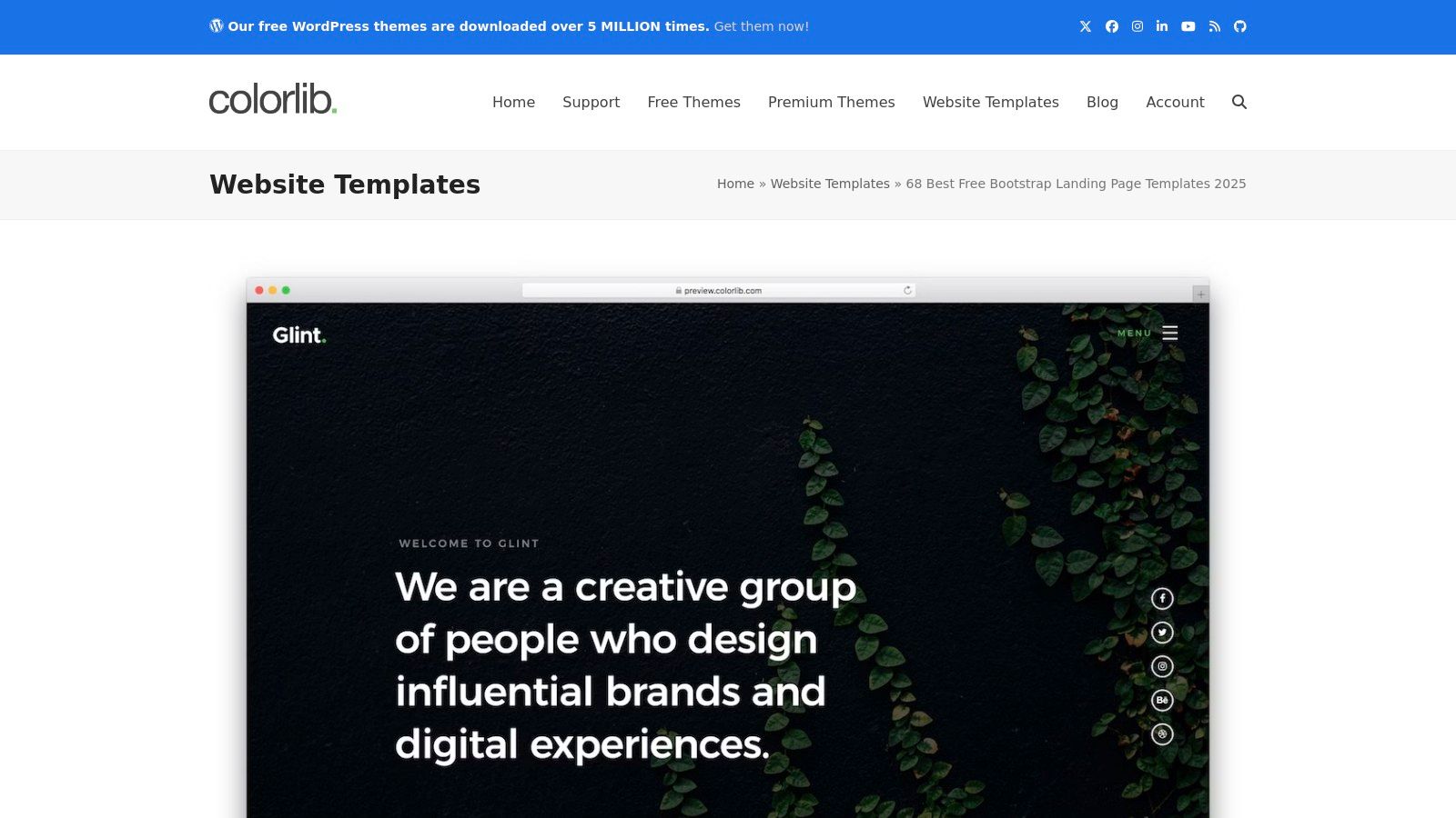 Colorlib – Free Landing Page Templates (HTML)