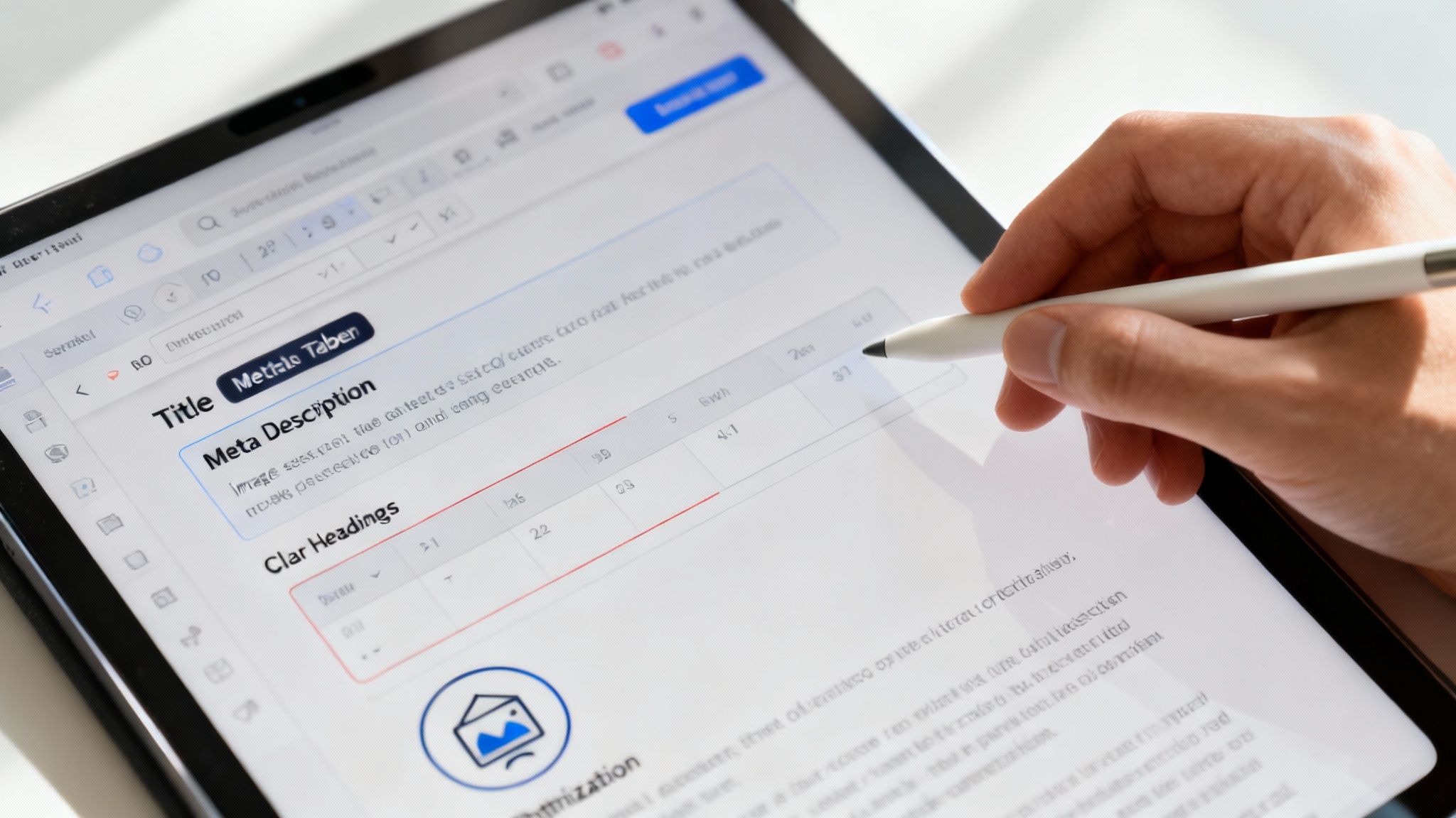 A person writing content on a laptop for their DIY SEO strategy