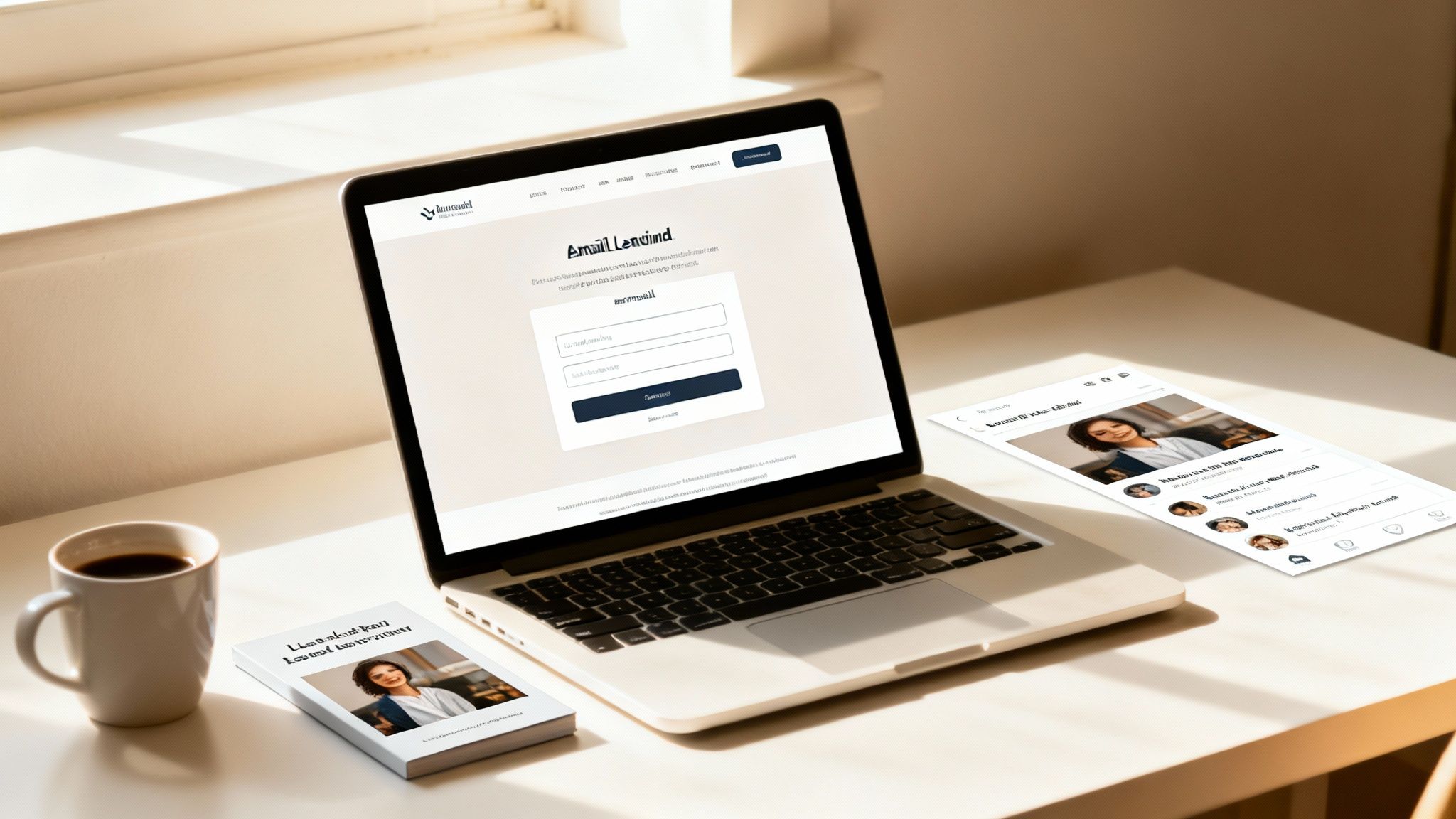 A group of diverse people connecting, representing a growing subscriber list.