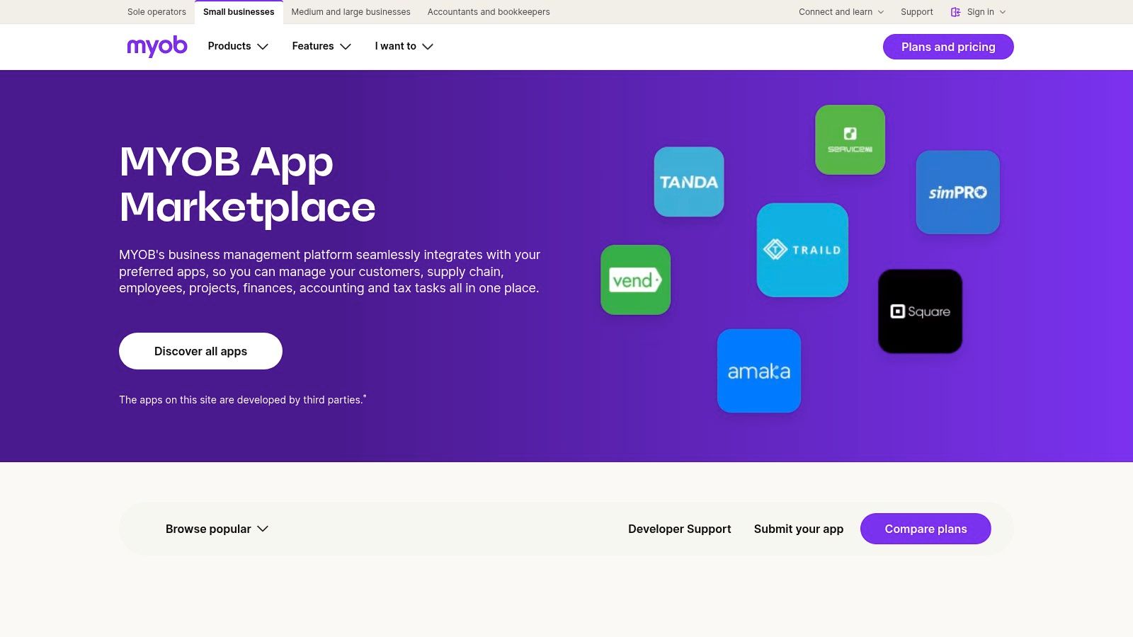 MYOB App Marketplace (Australia)